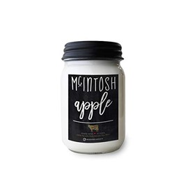 Milkhouse Candle Company, Farmhouse Collection, 13 Ounce Mason Jar, McIntosh Apple (MLK-Fireflies-Mason-26)