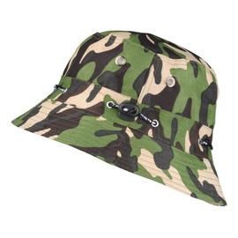 Toutacoo, Unisex Adjustable All Season Hat, Green / camouflage