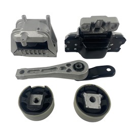 BST BSSP Engine Motor & Transmission Mount Kit Compatible with Volkswagen 2006-2010 Jetta 2.5L for 12-14 VW Beetle for 10-14 Golf 2.5 Jetta for 06-09 Wolkswagen Rabbit 1K0199262BC 1K0199262BC