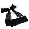 (black) - 7.6cm Black Lace Ribbon, Floral Lace Trim, Elastic