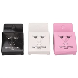 Accesorio para Regla De Tatuaje para Cejas, Hilo De Cejas para Microblading, Pre-entintado Cejas Cartografía String, Herramienta De Medición De Cejas 