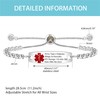 Yongxu Adjustable Health Alert Bracelet Cubic Zirconia Emergency Medical Alert