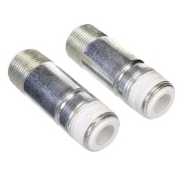 Rheem UV12992 Heat Trap Nipples with 3/4-Inch NPT and 3-Inch Length, Silver, Small, 2 Count (Pack of 1)