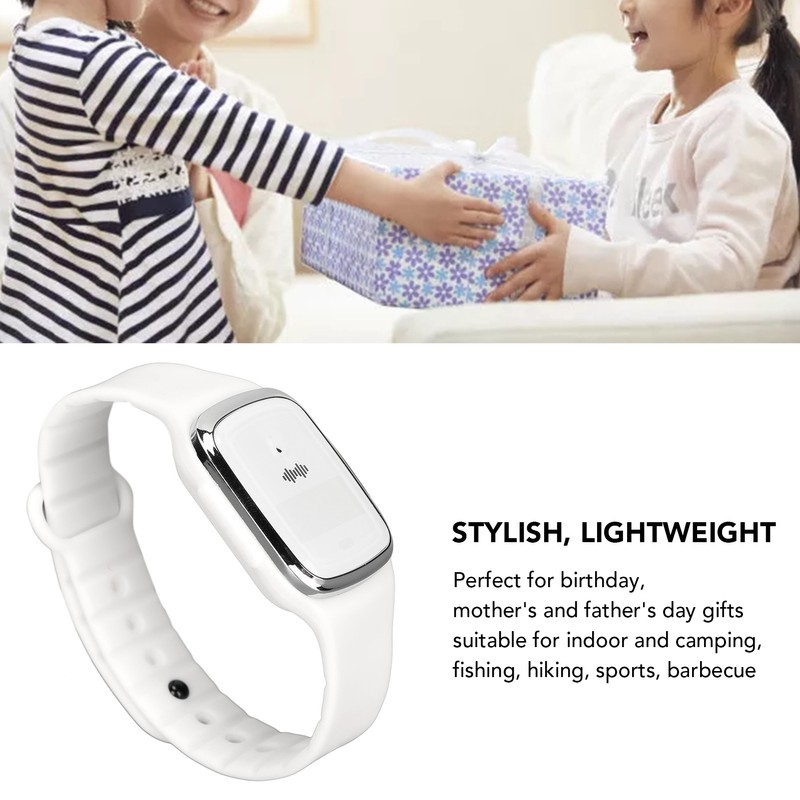 Ultrasonic Mosquito Repellent Watch Fast Charging 3 Gear Clock Function