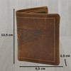 flevado Genuine Leather Wallet, Wings, Eagle, Men's Wallet, Brown, brown,