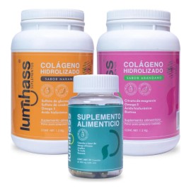 Colageno Lumihass 2 Pzs Sabor Arandano Y Naranja + Dx Regalo