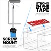 BRAINWAVZ Transparent Under Desk Laptop Holder Mount with Adhesive &