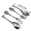 Maydahui 6 PCS Cute Coffee Spoons Fish Shape Spoon and