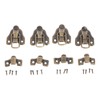 Dophee 4PCS Box Latch, Antique Toggle Catch Latch Clasp Bronze
