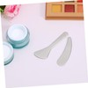 NOLITOY 2pcs Stainless Steel Cosmetic Spatula Portable Skincare Tools for