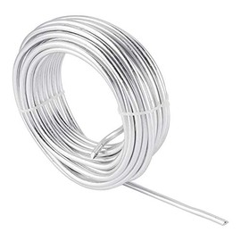 Pandahall 5 Gauge Aluminum Wire 4mm Thickness Silver Color Flexible Metal Floral Wrapping 10m/32Ft Manual Arts Jewelry Making Wire for DIY Crafts