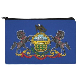 Pennsylvania State Flag Makeup Cosmetic Bag Organizer Pouch