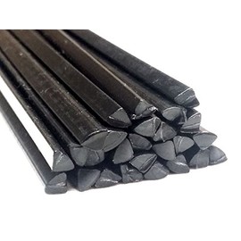 Plastic MIG Wire PE-HD 6 mm Triangular Black 25 Sticks HDPE