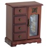 RR ROUND RICH DESIGN Solid Wooden Jewelry Box Makeup and