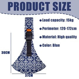 Baby Carrier, Portable Toddler Carrier Has Better Stability and Comfort, Adopting Ergonomic Design The Design is Wider, Infant Baby Sling Carriers from Up to from 0 to 3 Years Old (Blue)