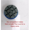 BRILLA 3" METAL BOND Diamond Polish PAD 1800 GRIT for