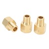 6PCs Brass Pipe Fitting Adapter 1/8 BSPT Female NPT Vehicle