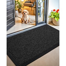 Color&Geometry Outdoor Doormats Non Slip, Trap Dirt, Low Profile, Easy to Clean, 24"x47", Sturdy Front Door Mat, Entryway Mat for Entryway Hallway Outside Patio Floor