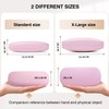 Marvolia Hard Shell X-Large Eyeglasses Case - Pink PU Leather