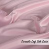 StangH Pink Ruffle Curtains for Bedroom, Shiny Smooth Faux Silk