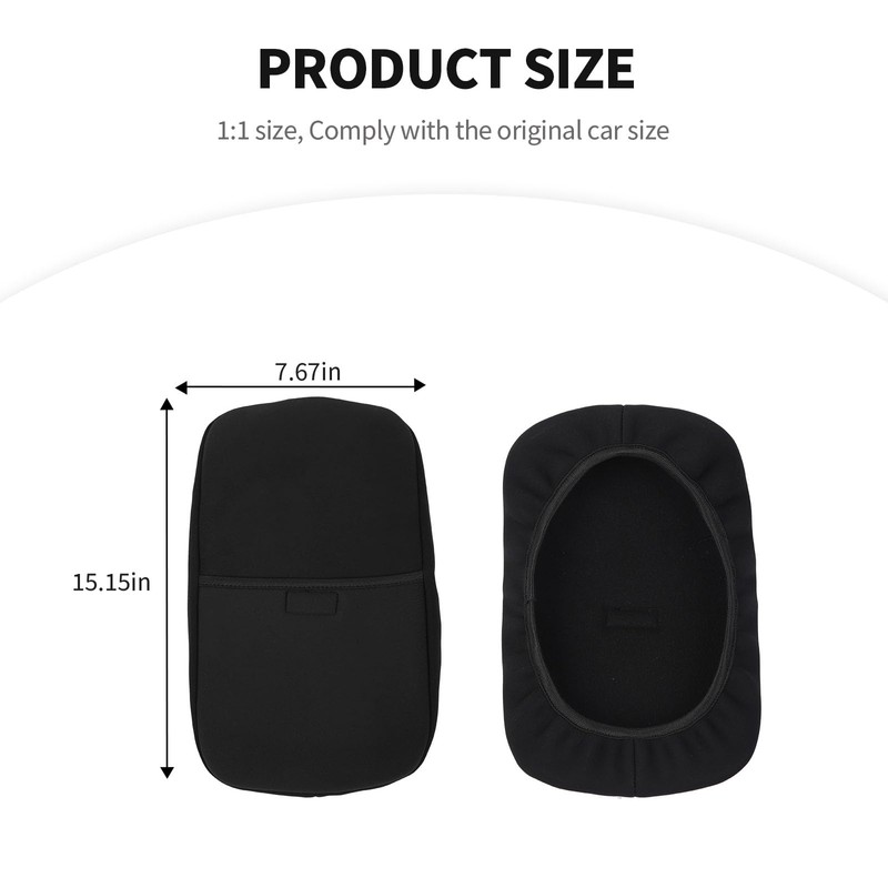 JeCar Armrest Pad Cover Neoprene Center Console Cushion Interior Accessories