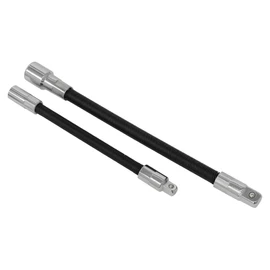 Sealey Ak7341 Flexible Extension Adaptor Set 2Pc 1/4Sq X 150Mm And 3/8Sqx 200Mm