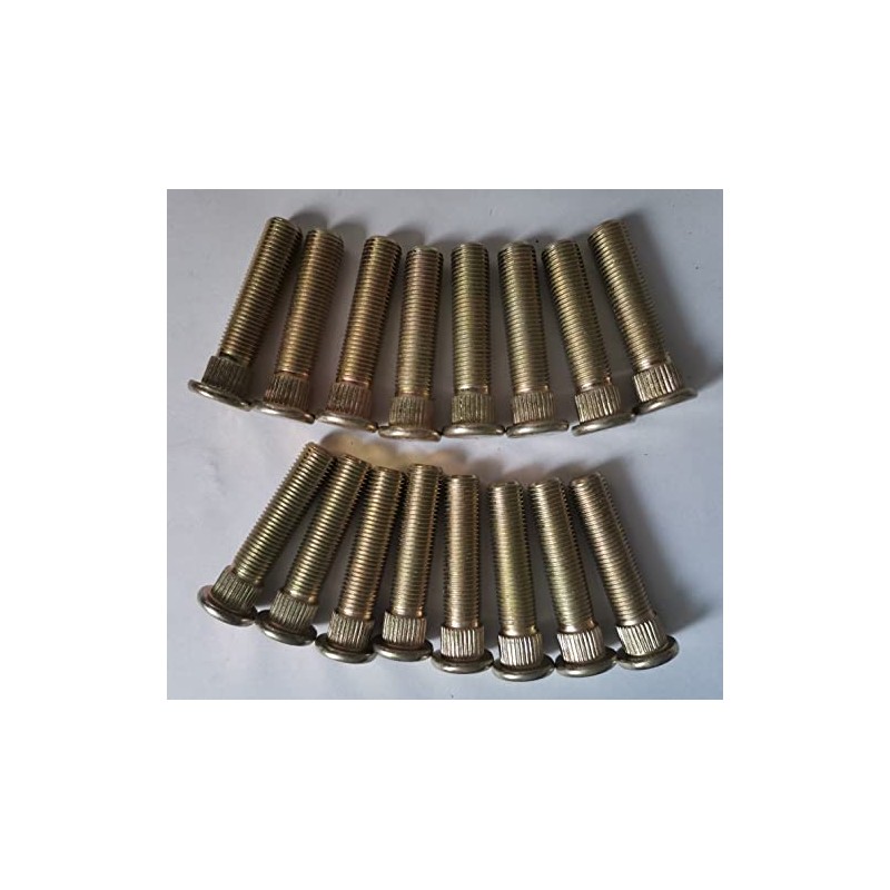 (Set of 16pcs) (3/8-24 * 1.75") Front Wheel Studs Bolts