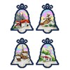 Counted Cross-Stitch Kit on Plastic Canvas with Christmas Bells. 4