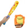 4PCS Sports Baseball Toys Soft Baseball Bat Ball Glove Set