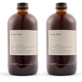 Dona Original Masala Chai Concentrate, Small-Batch, Single-Origin Spices, Hot or Iced Chai, 16 Fl Ounce Bottles (Pack of 2) (Standard, 32, Fl Oz)