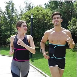 Aethraex Elastic Waist Protection Belt Multifunctional Belly Shapewear Sports Body Sculpting Belt Waist Trainer Breathable (Rose, One Size)