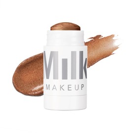 Milk Makeup Highlighter, Flash (Golden Bronze) - 0.21 oz - Dewy Cream Highlighter Mixable Stick - 1,000 Wipes in Each Stick - All Skin Types - Vegan, Talc Free and Cruelty Free