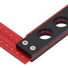 Carpenter Square Precise Aluminum Alloy Multifunctional Woodworking Scribe Ruler Square