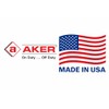 Aker Leather 590 Porta credencial federal con clip, color marrón