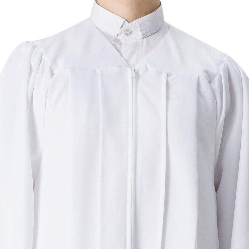 IvyRobes Bata unisex mate con mangas abiertas para bautizo, confirmación,