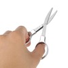 2 Pcs Silver Folding Scissors Stainless Steel Mini Scissors 8.3X