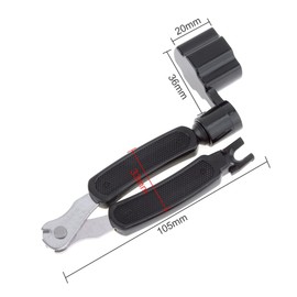 OriGlam 3 IN 1 Multifunctional Guitar Tool Guitar String Winder + String Cutter + Pin Puller Instrument Accessories