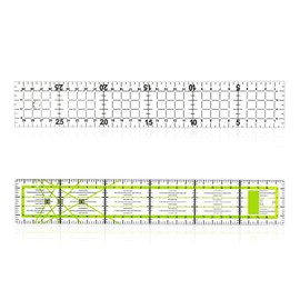 NIDHFG 2 Pieces Of Clothing Patchwork Ruler, Sewing Tools, Acrylic Sewing Ruler, Measuring Tools, Durable Sewing Ruler.