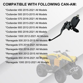 Vanlison Left Front Hand Brake Master Cylinder Compatible with Can Am Outlander Renegade 450 500 570 650 800 850 1000 2012-2021 Models Part # 705600865 705601430
