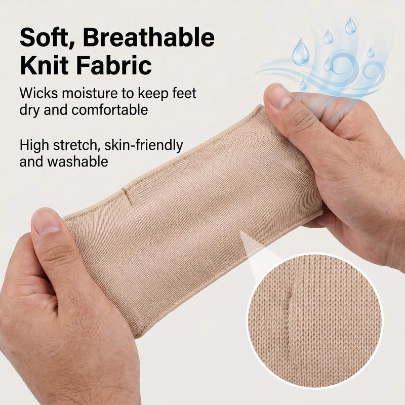 Metatarsal Pads, Ball of Foot Cushions, L Size, Skin Color,