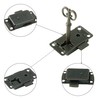 Hayaww 2 pieces antique lock locker, door lock, antique cabinet