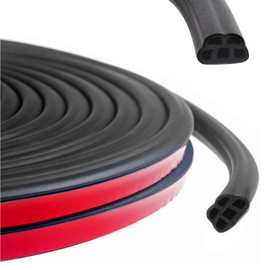 Weather Stripping Door Seal,65.6 Ft Car Door Seal Strip Double Layer Universal Self Adhesive Auto Door Seal Strip Soundproofing Weather Stripping,Weather Stripping