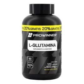 L-glutamina (100 Caps + 20% Extra) - Prowinner Sabor Sin Sabor