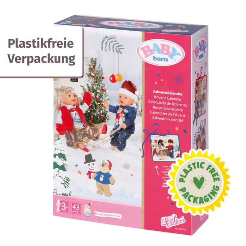 BABY born Zapf Creation Advent Calendar with 24 Surprises, Includes