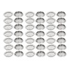 XMHF 50Pcs Air Vents 2inch/53mm Circular Soffit Vent Stainless Steel Round Vent Mesh Hole Louver for Kitchen Bathroom Cabinet Wardrobe