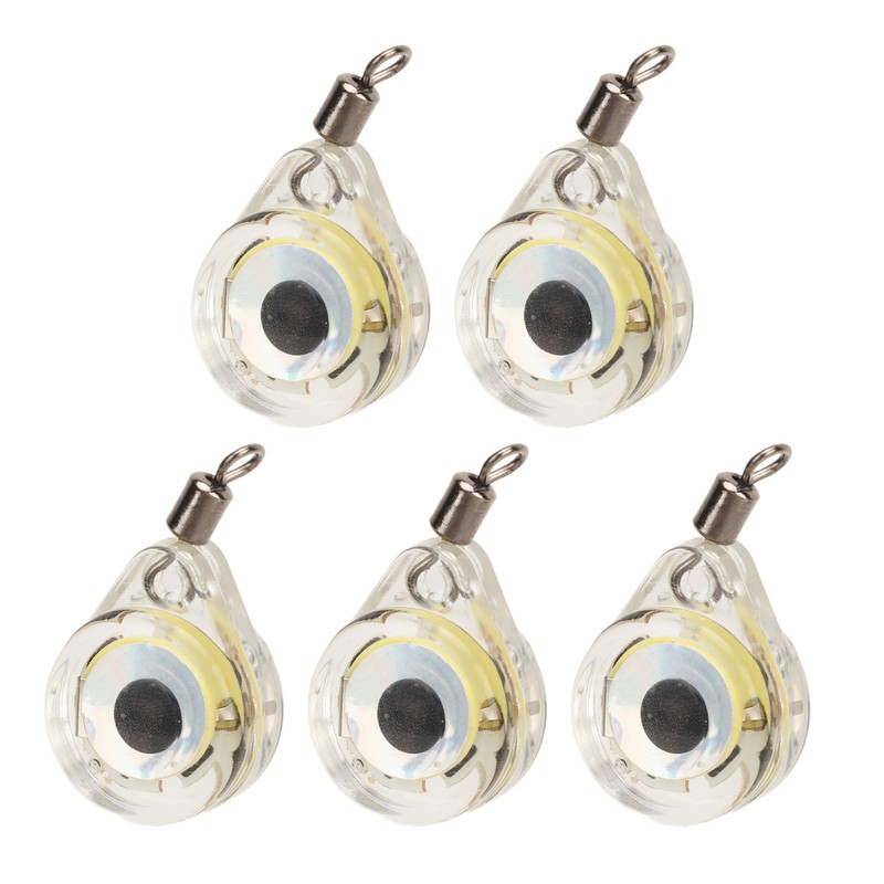 5PCS Lure Light Deep Drop Fishing Lights Strobe Eye Shape