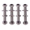 KOSJETHAS 6 Sets 3/8-16 x 2 Stainless Steel Hex Head