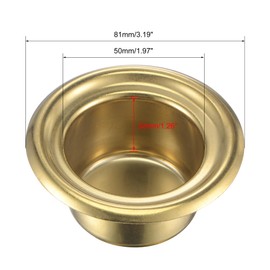 sourcing map Zinnschmel Soldering Pot Welding and Soldering Bath Oven Stainless Steel Titanium Plated 50