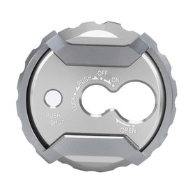 CNC Aluminium Alloy Motorcycle Ignition Key Lock Cap Cover for Yamaha nmax155(Silver)