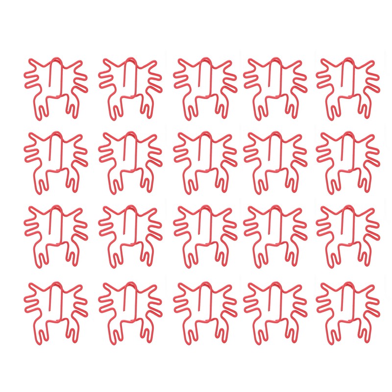 100Pcs Kids Paper Clips Crab Style Metal Exquisite Color Wide